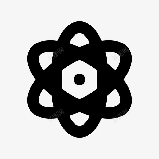原子花质量图标svg_新图网 https://ixintu.com 不可分割 原子 原子核 物理 科技材料设计图标 自旋 自然 花 质量 野花
