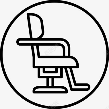 沙龙椅招牌信息图标图标