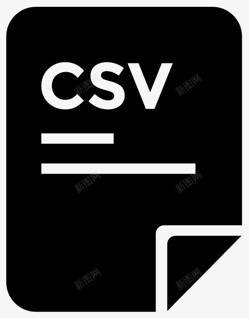 csv文件应用程序逗号图标svg_新图网 https://ixintu.com csv文件 分隔 图标 应用程序 数据 程序 计算机 软件 逗号