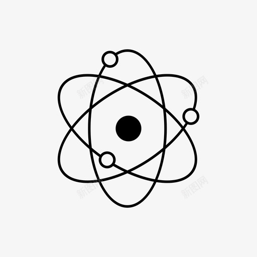 原子符号严肃图标svg_新图网 https://ixintu.com 严肃 分析 化学 原子 开始 开放 核心 物理 科学 符号
