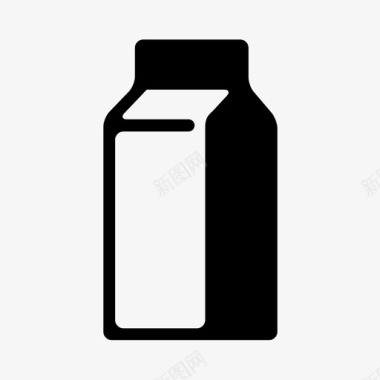 牛奶盒性质材料图标图标