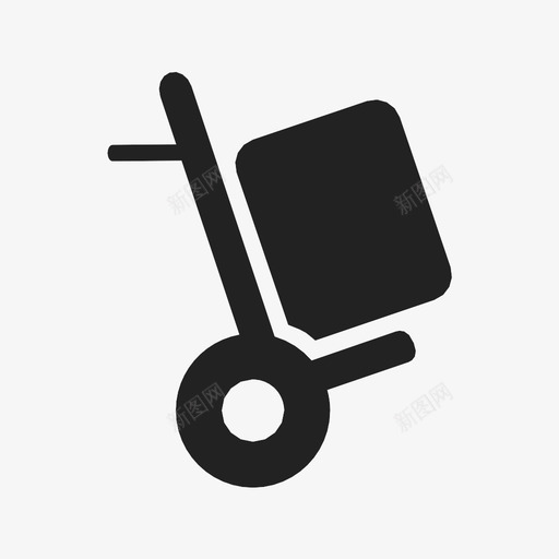 配送仓库装运图标svg_新图网 https://ixintu.com 仓库 手推车 搬运 装载 装运 送货车 配送