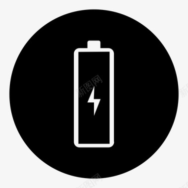 充电电池电源毛绒图标图标