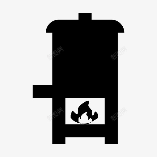 壁炉家用电器材料标图标svg_新图网 https://ixintu.com 壁炉 家用电器材料设计图标