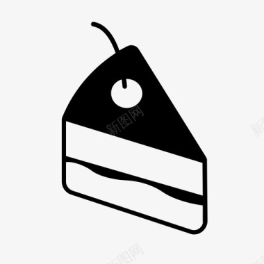 蛋糕甜点分层图标图标