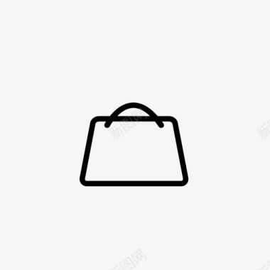 购物袋工作袋标志图标图标
