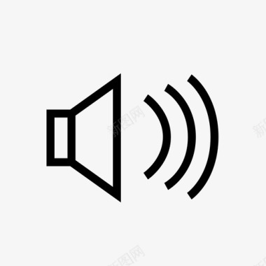 扬声器用户界面声音图标图标