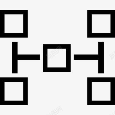 方块图商业图标图标