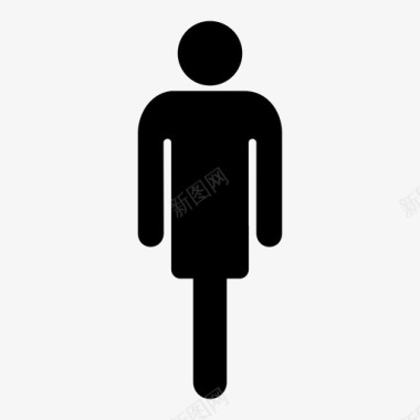 男人人的侧面绅士厕所图标图标
