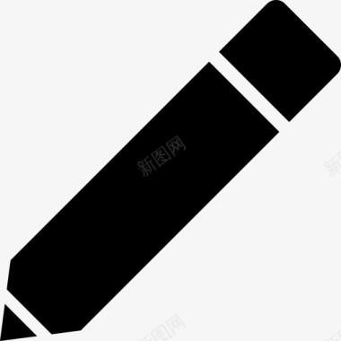 铅笔黑色工具界面符号酷图标图标