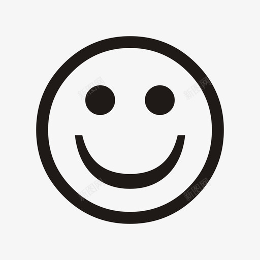 simple smile图标svg_新图网 https://ixintu.com simple smile