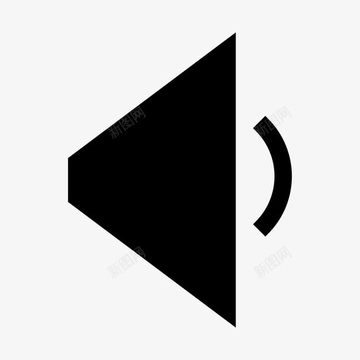 扬声器音乐音量音频按钮图标svg_新图网 https://ixintu.com 扬声器 音乐音量音频按钮
