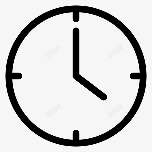时钟四点钟小时图标svg_新图网 https://ixintu.com 分针 四点钟 小时 手表 时钟 时间 术语 站 表盘