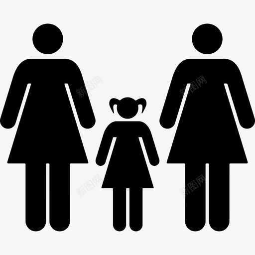 女性熟悉的三人组人物家庭偶像图标svg_新图网 https://ixintu.com 人物 女性熟悉的三人组 家庭偶像