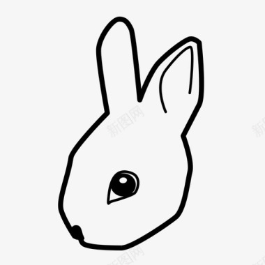 兔子动物婴儿图标图标