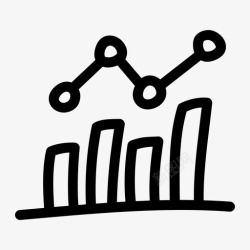 行程报告条形图浪涌智能手机图标高清图片