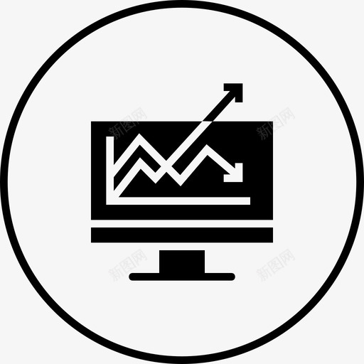 折线图nopehold图标svg_新图网 https://ixintu.com analysis bold business businessfinanceroundsolid gold growth hold nope self 折线图