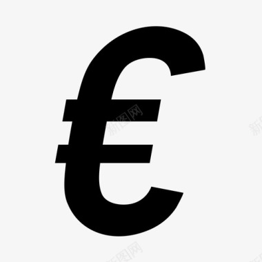 欧元符号支付货币图标图标