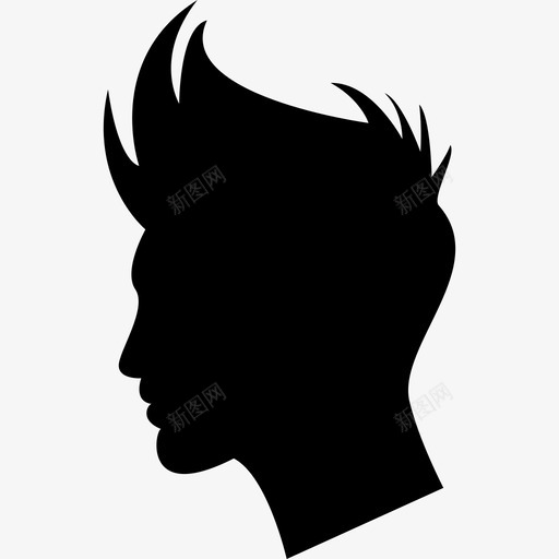 男孩发型人物发廊图标svg_新图网 https://ixintu.com 人物 发廊 男孩发型