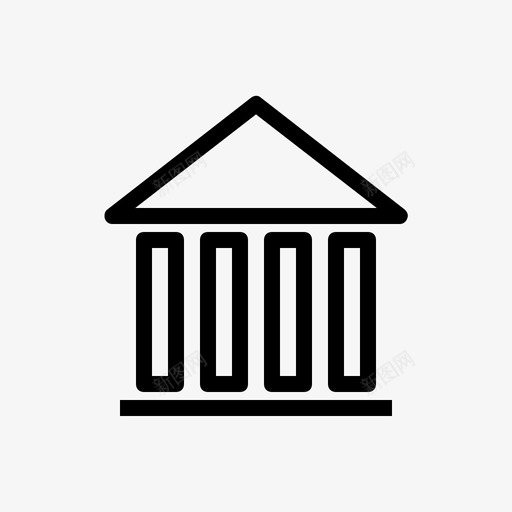 银行机构指示图标svg_新图网 https://ixintu.com 业务 删除 加号 建筑 指示 机构 混合行图标 添加 财务 转发 银行
