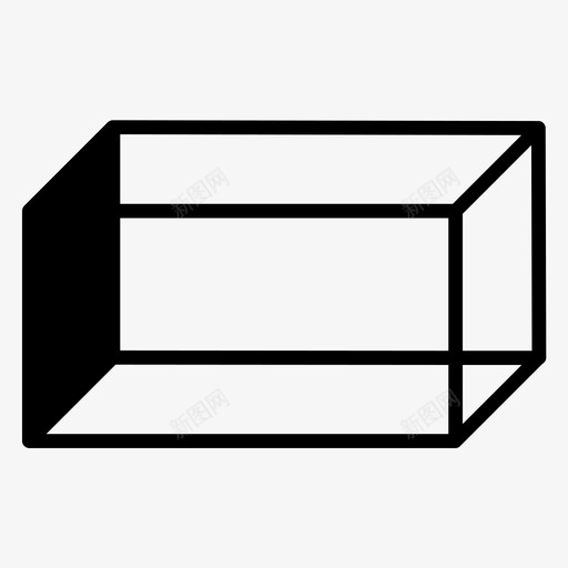 长方体三维立方体图标svg_新图网 https://ixintu.com 三维 工作 数学 矩形 立方体 趣味 长方体 面板