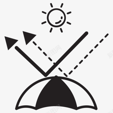 紫外线防晒图标图标