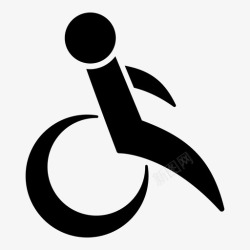 移动椅轮椅轮子坐图标高清图片