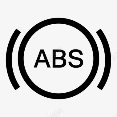 abs警告仪表板灯图标图标