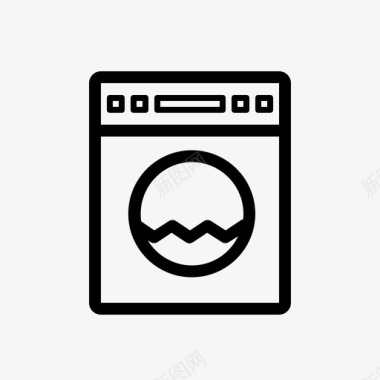 洗衣机指示忽略图标图标