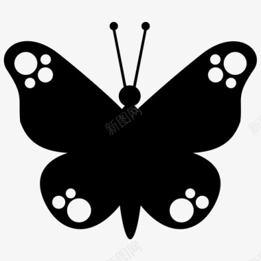 蝴蝶信号漂亮图标图标