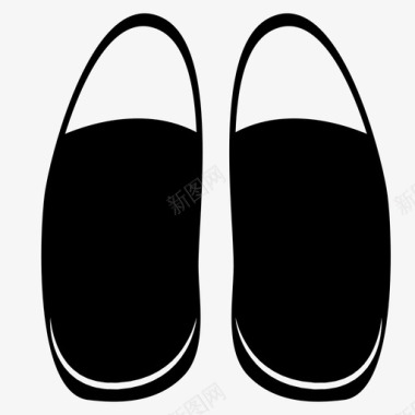 滑动运动鞋便鞋鞋图标图标