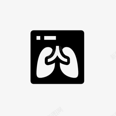 肺x光科学器官图标图标