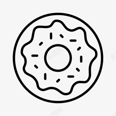 甜甜圈甜点美味图标图标
