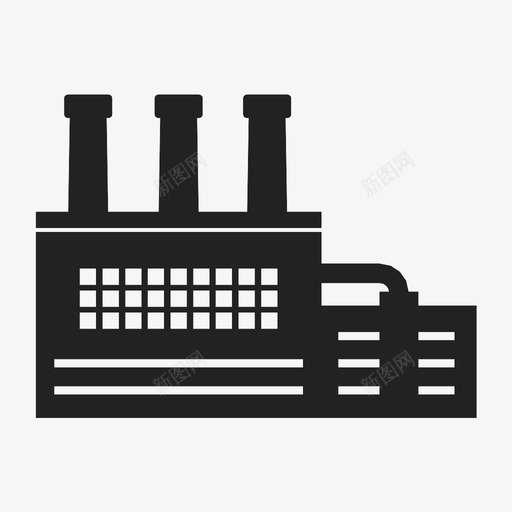 工厂高减法图标svg_新图网 https://ixintu.com 信号 减法 制造 工厂 生产 移除 车间 运输 高