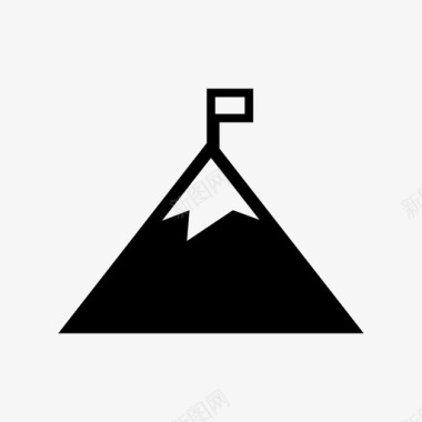 高山攀登珠穆朗玛峰图标图标