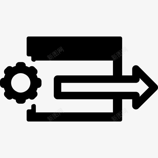 带有设置齿轮和圆圈内右箭头的浏览器窗口界面seopack图标svg_新图网 https://ixintu.com seopack 带有设置齿轮和圆圈内右箭头的浏览器窗口 界面