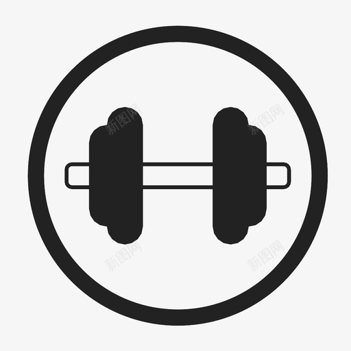 哑铃训练强壮图标svg_新图网 https://ixintu.com 举重 健身房 哑铃 强壮 竞赛 肌肉 训练 运动 重量