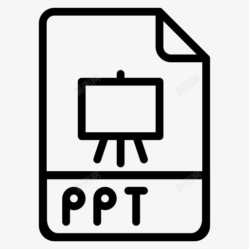 文件格式powerpoint图标svg_新图网 https://ixintu.com powerpoint ppt 幻灯片 文件 文件类型 格式 演示文稿 计算机文件