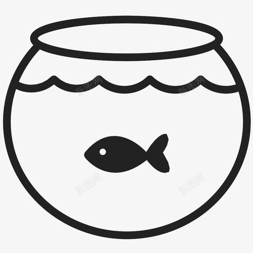 金鱼水鱼缸图标svg_新图网 https://ixintu.com 宠物 水 金鱼 鱼 鱼缸