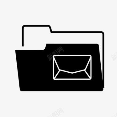 电子邮件文件夹收集文件夹来组织文件图标图标