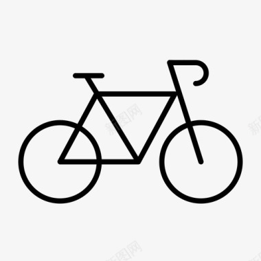 自行车两个轮子旅行图标图标