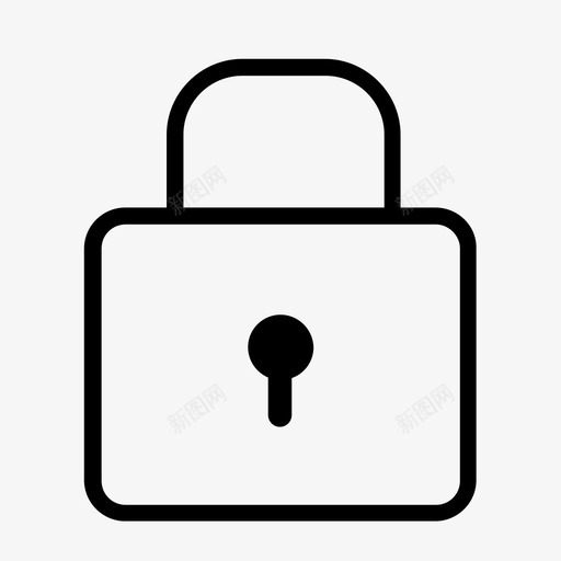 锁密封私密图标svg_新图网 https://ixintu.com 上锁 关闭 密封 登录 私密 锁 门 隐藏