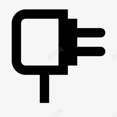 充电器电源插件图标图标