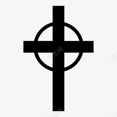 十字架圣殿宗教图标图标