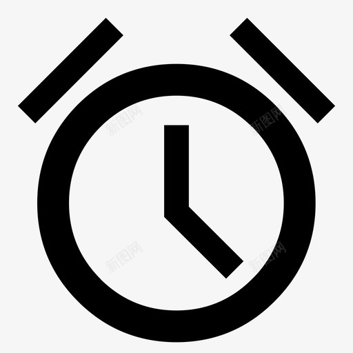 闹钟起床工具图标svg_新图网 https://ixintu.com 刺激 工具 时间 时间表 警醒 起床 醒来 闹钟