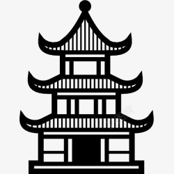 中国建筑标志中国建筑寺庙餐厅图标高清图片