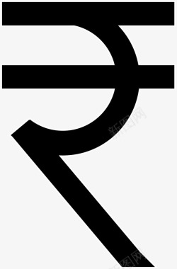 卢比图标美元印度图标