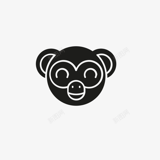 猴子动物猿图标svg_新图网 https://ixintu.com 动物 哺乳动物 大猩猩 宠物 恒河猴 猴子 猿 黑猩猩