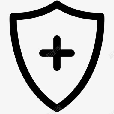盾牌盾徽十字图标图标