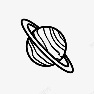 土星天文学天体图标图标